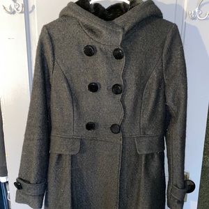 Black pea coat